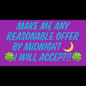 Make reasonable offer on any items